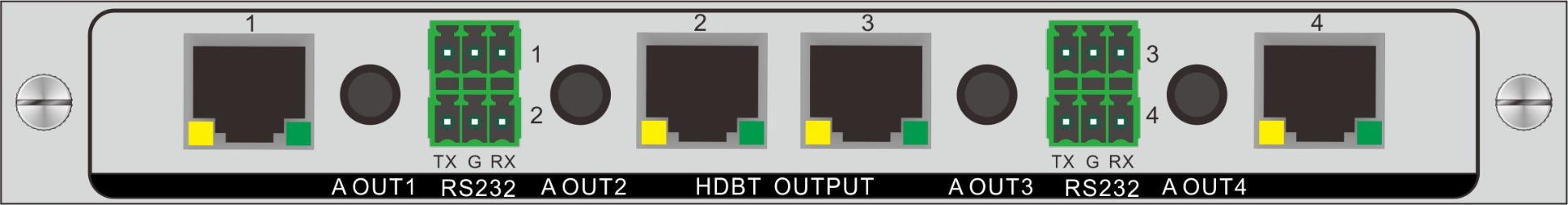 4路無縫HDBT輸出卡ZR-4O-BTST